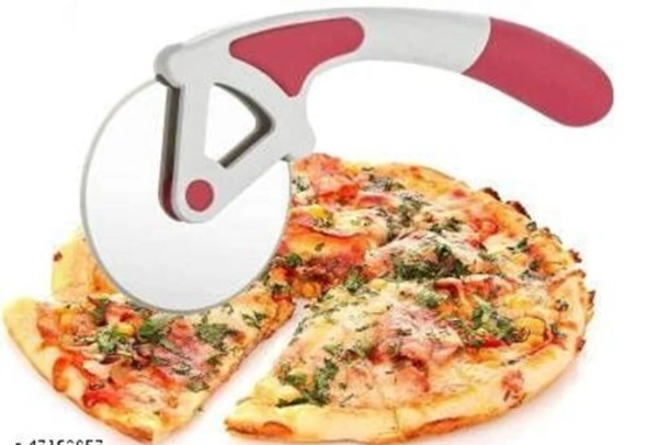 Best Quality of Stainless Steel Pizza Cutter/ Slice Roller - Free Size, Stainless Steel, Rolling, Pack of1